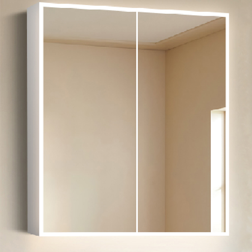 Lumora Dual Lighted Mirror Cabinets