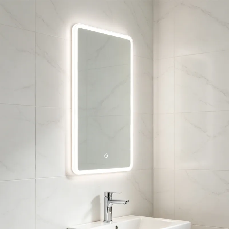 NewThingLine Siena LED Bathroom Mirror 30x50cm side view