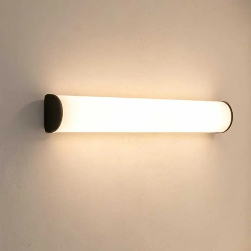 Opal Contour Waterproof IP44 Bathroom Wall Lamp with Opal Glass Shade