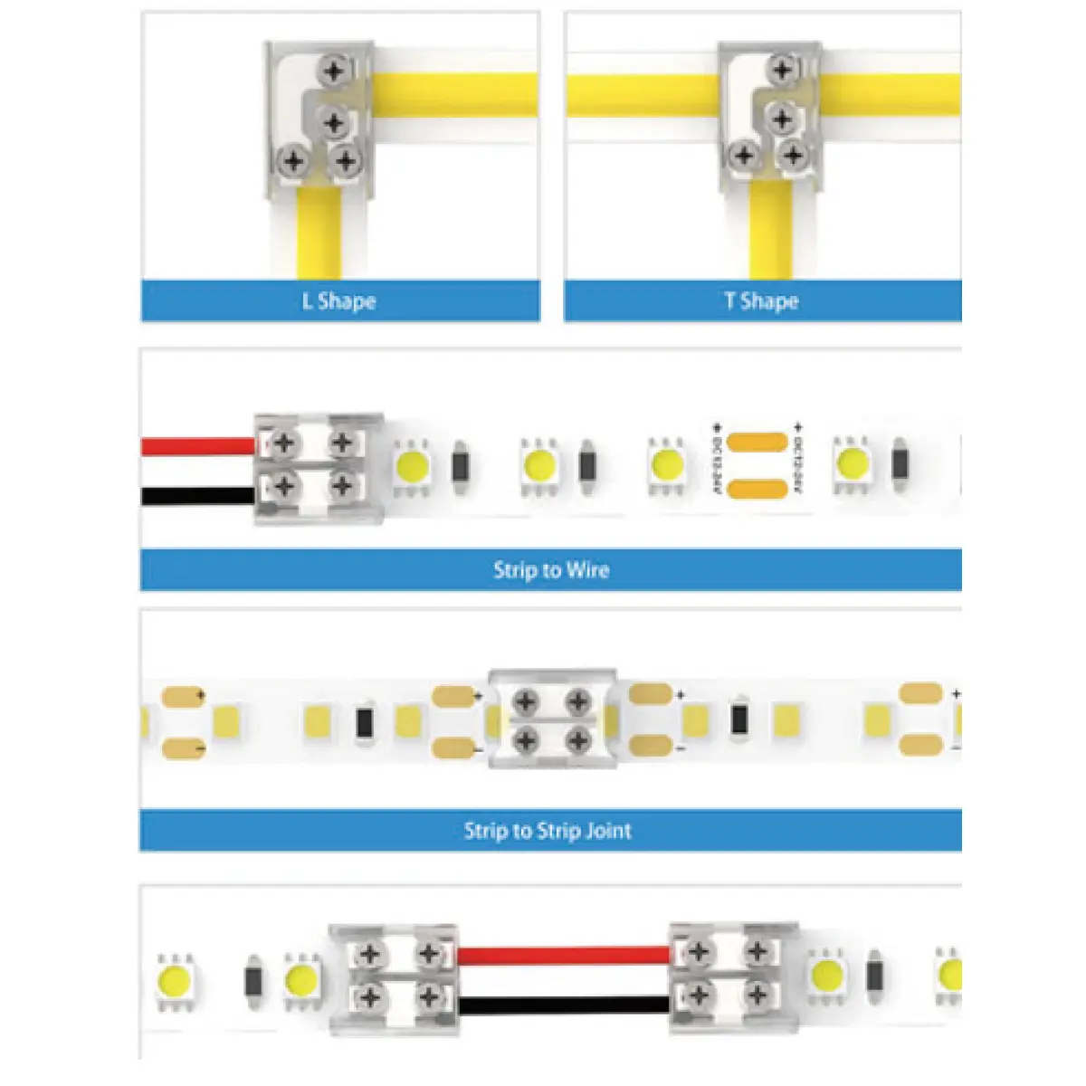 Icelink LED Strip Screw Connector