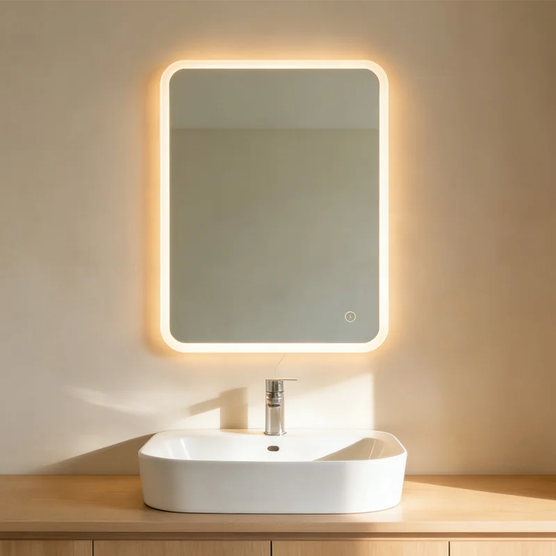 Siena LED Bathroom Mirror 60x80cm front view